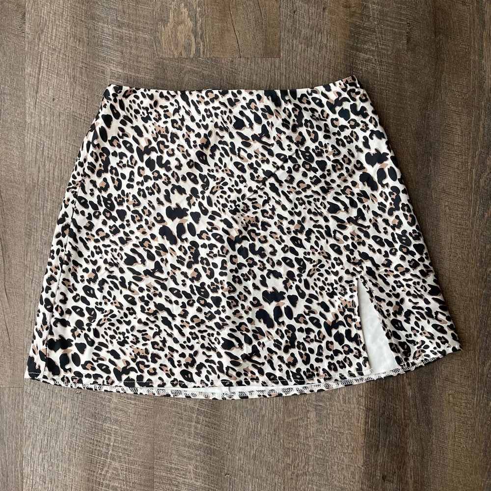 Princess Polly Leopard Mini Skirt